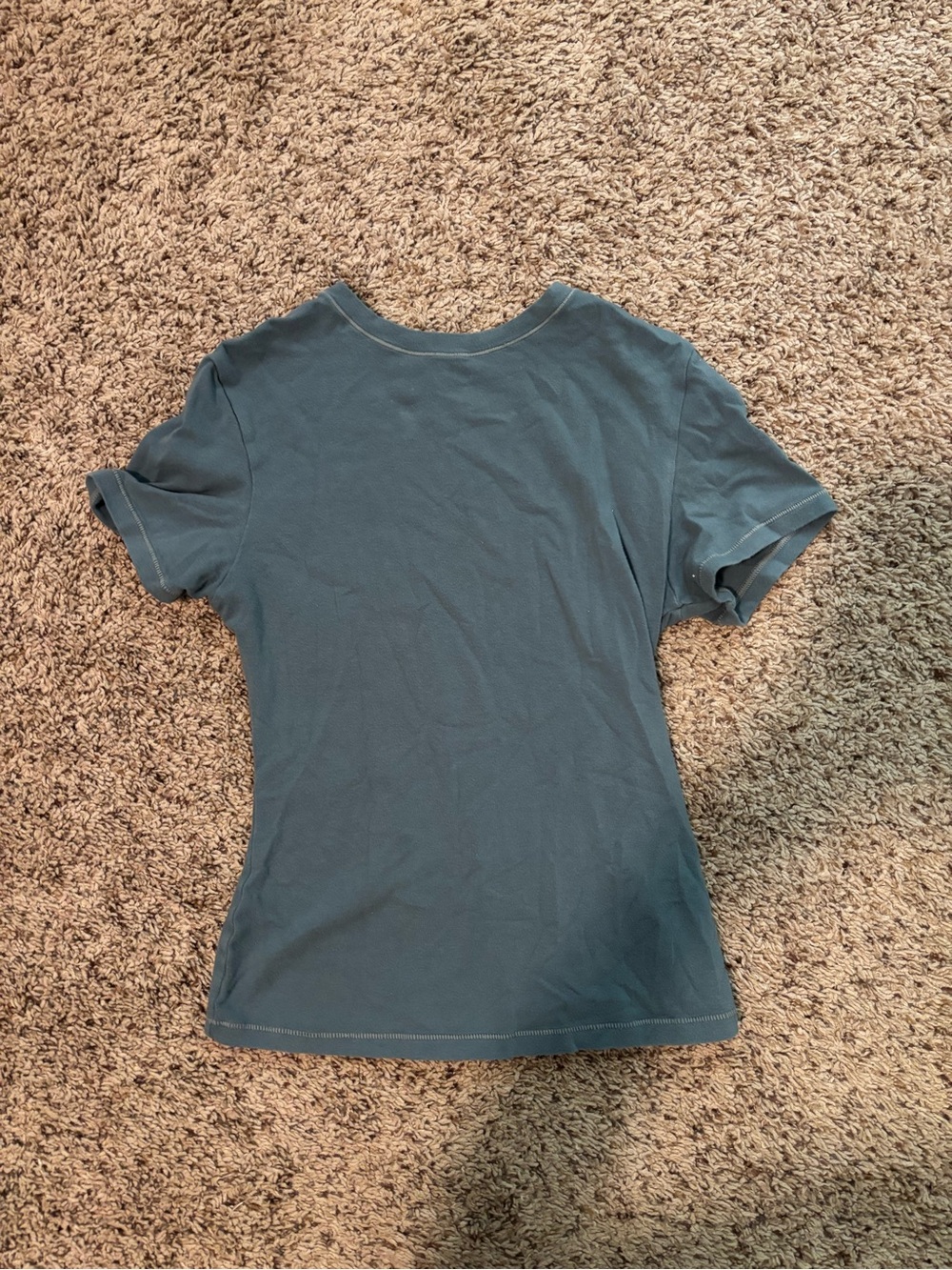 SKIMS Short Sleeve Crewneck Tee in Slate Blue